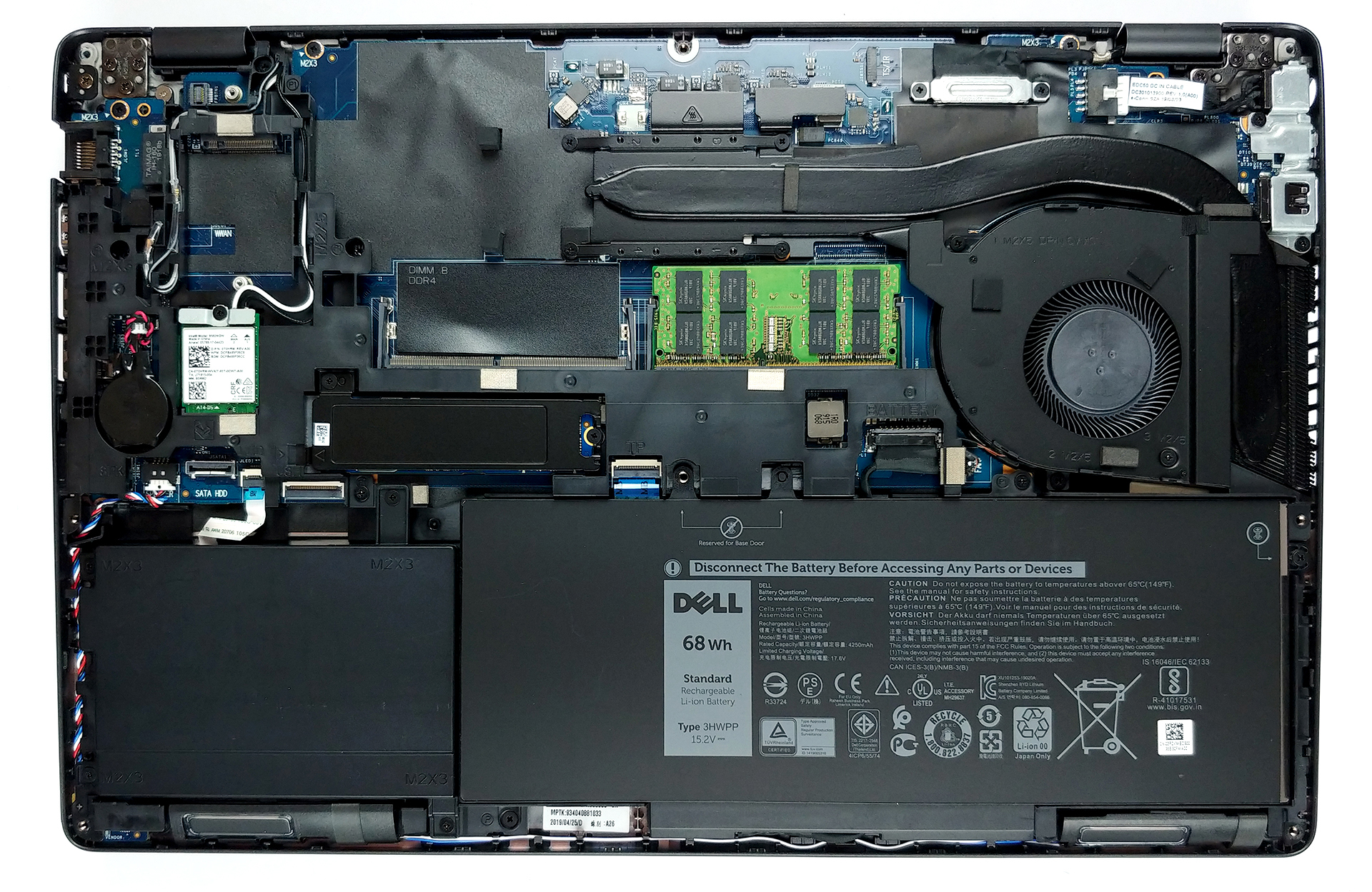 How to replace and fix DELL Latitude 5500 E5501 Precision 3540 3541 HDD Cable Hard disk drive (Dell Latitude 5501)